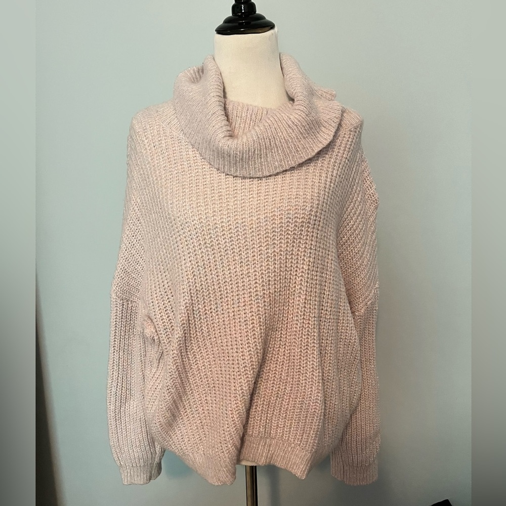 Express iridescent knit sweater sz L